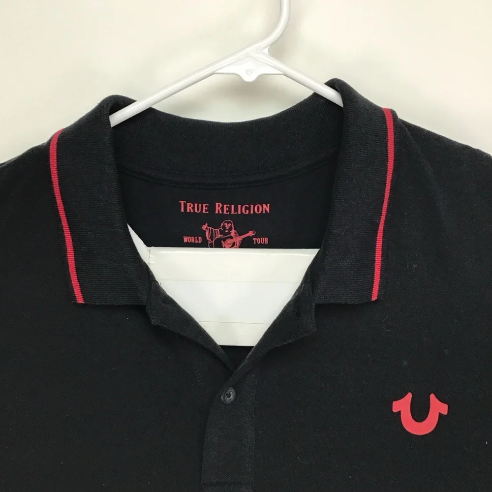 True Religion men’s short sleeve polo shirt 2XL